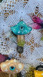 Fairy Wing Blue Mushroom Pendant with Labradorite