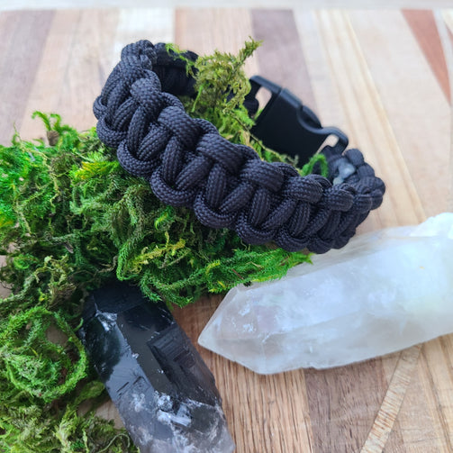 Black Paracord Bracelet – TwistedMoth Made