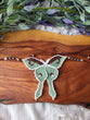 Macrame Luna Moth Necklace
