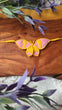 Macrame Rosy Maple Moth Necklace