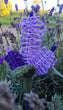 Macrame Lavender Plant Sculpture